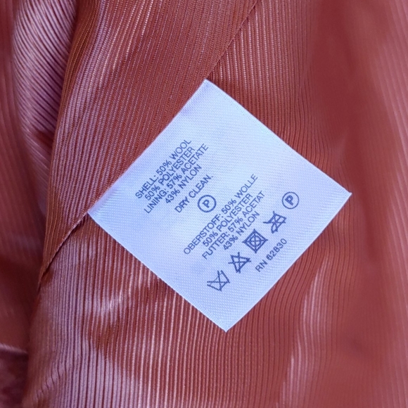 Orange Lands End Petite 6 Coat - Picture 6 of 6